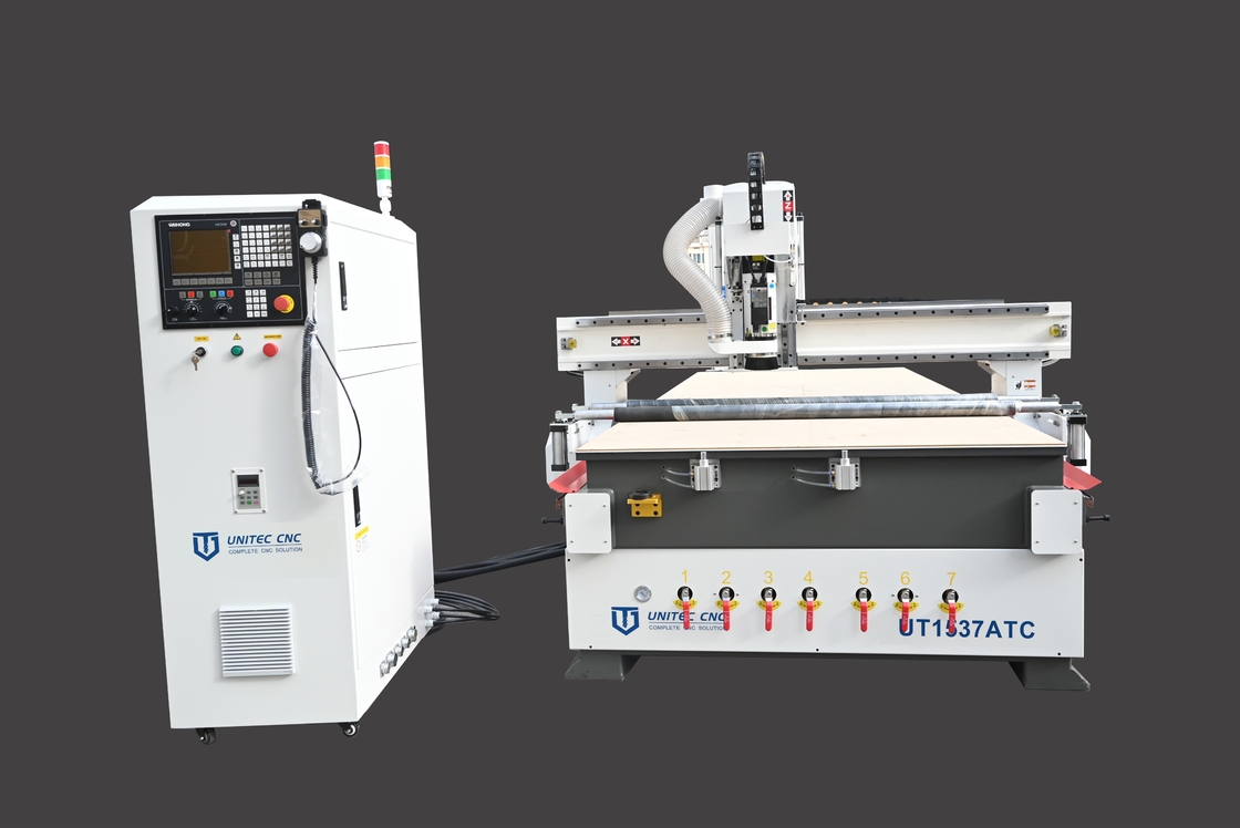Ahşap MDF PVC Kesmek İçin 1500mm X 3700mm ATC CNC Router Makinesi 50HZ